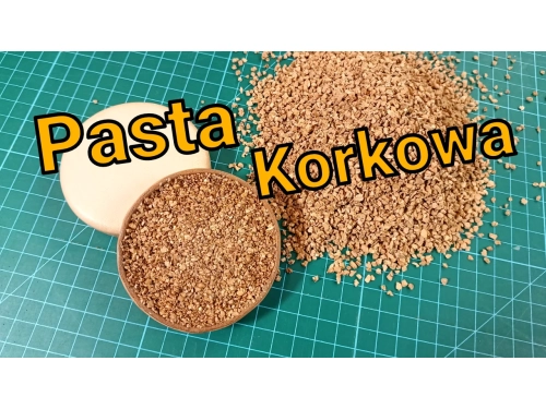 Pasta korkowa do wypełnienia skóry.